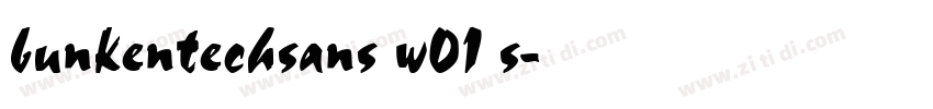 bunkentechsans w01 s字体转换